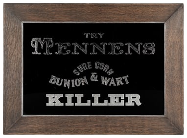 Reverse Glass Try Mennens Sure Corn Bunion & Wart Killer Si...