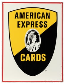 American Express Cards Metal Flange Sign and Hanging Sign. ...