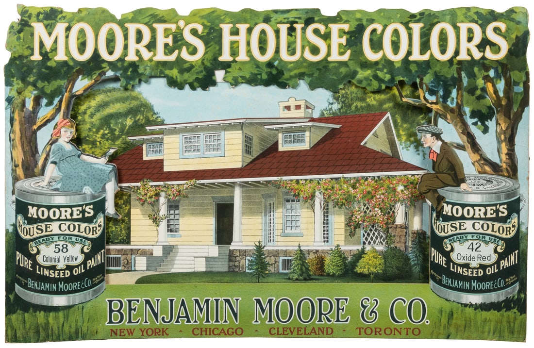 Benjamin Moore “Moore’s House Colors” Double-Layer Cardboar... (1 of 1)