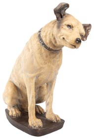 RCA Nipper Advertising Display Figure. Painted ceramic RCA ...