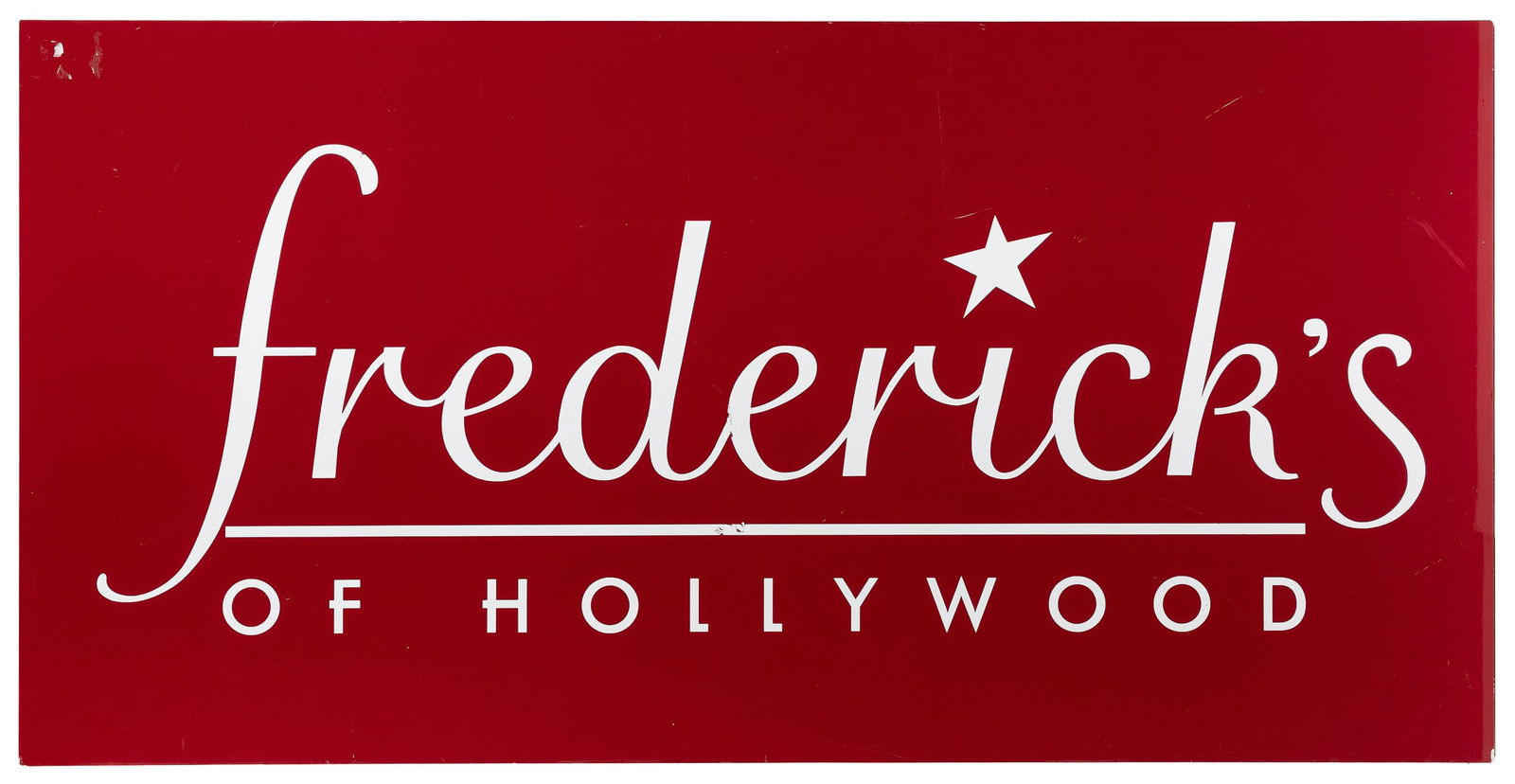 Frederick’s of Hollywood Sign. Painted resin sign with meta... (1 of 1)