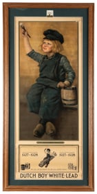 Dutch Boy White-Lead Hanging Wall Calendar for 1927 and 192...