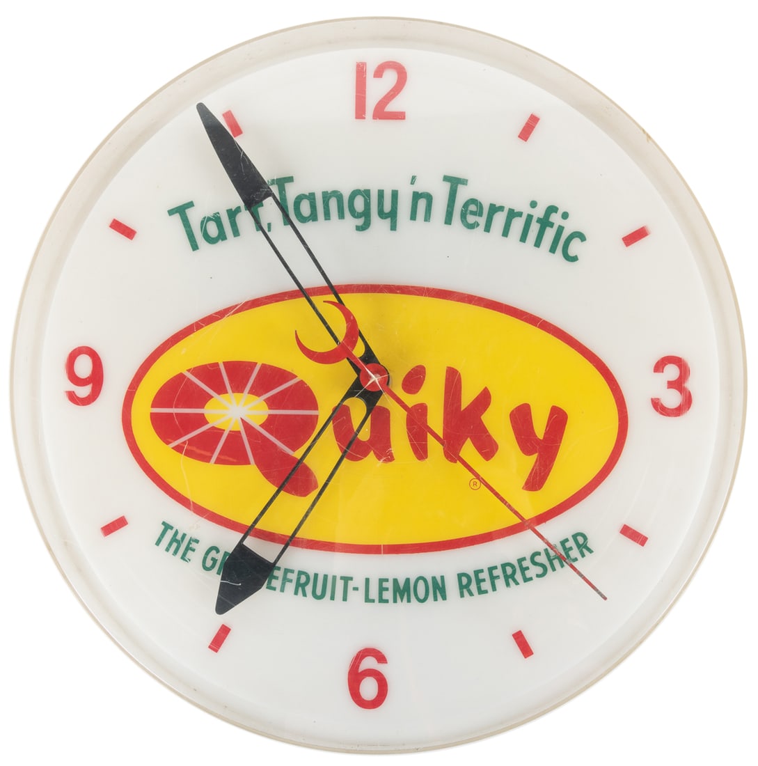 Quicky Neon Clock. Neon Products Incorporated. Plastic and ... (1 of 2)