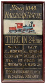 Since 1843 Railroad Route / Thru in 24 Hrs… / Immigrants Ca...