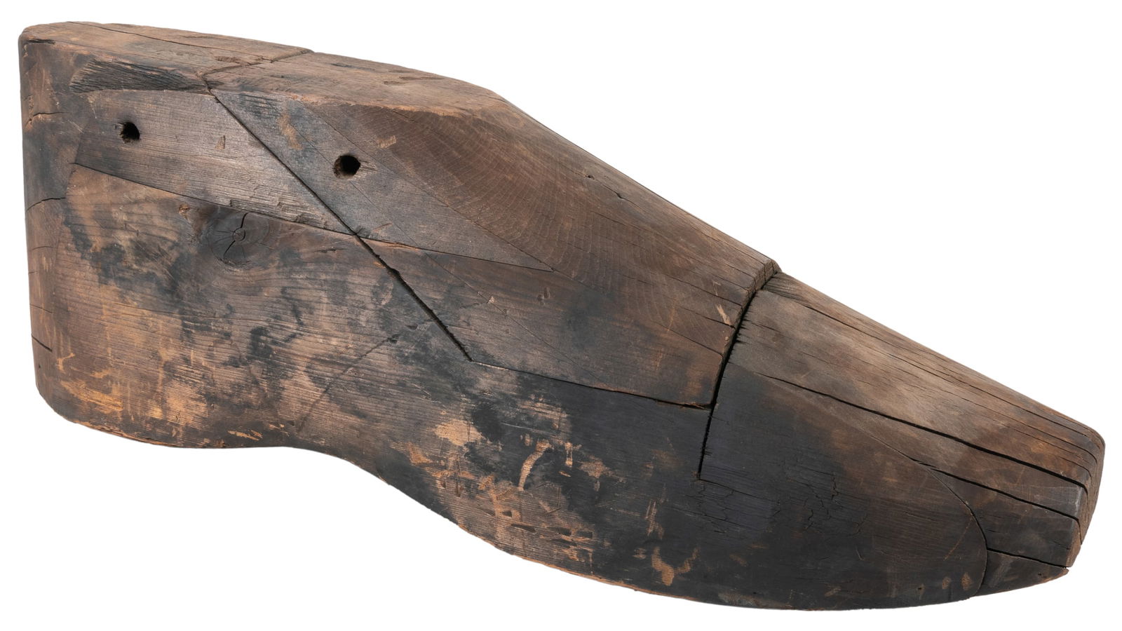 Large Carved Wooden Shoe Trade Sign or Display. [Ca. 19th -... (1 of 2)