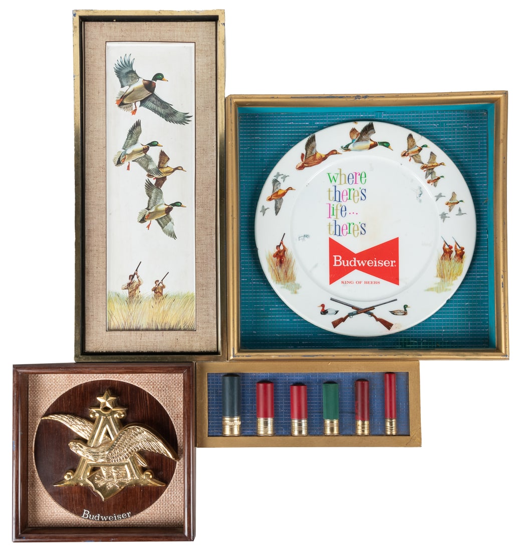 Pair of Matching Budweiser Multi-”Framed” Plastic Signs, On... (1 of 2)