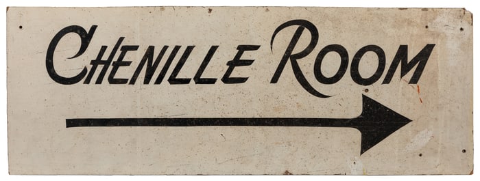 [WISCONSIN DELLS]. “Chenille Room” with Arrow Painted Sign....