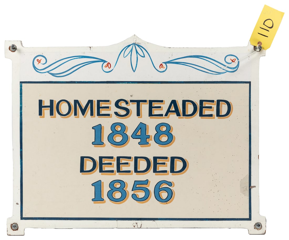 [WISCONSIN DELLS]. Hand-Painted Wooden Sign for a Historica... (1 of 1)