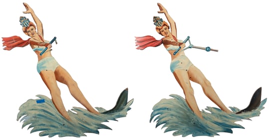 [WISCONSIN DELLS]. [TOMMY BARTLETT SHOW]. Matching Pair of ...