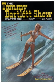 [WISCONSIN DELLS]. [TOMMY BARTLETT SHOW]. Cardboard Sign fo...