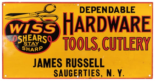 “Wiss Shears Stay Sharp / Dependable Hardware Tools, Cutler...