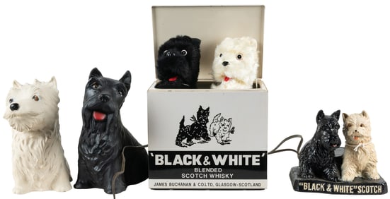 “Black & White” Scotch Paired Electric Bottle Holder and Mo...