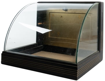 Countertop Display Case with Curved Glass Front. [Ca. 20th ...