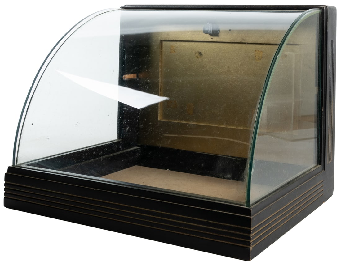 Countertop Display Case with Curved Glass Front. [Ca. 20th ... (1 of 2)
