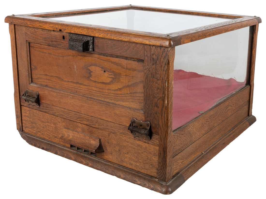 Countertop Display Case with Unusual Security Device on Rea... (1 of 4)