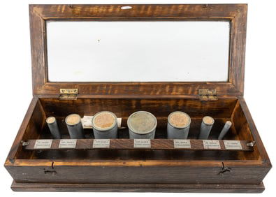 Electrical Cable Display Case with 7 Cable Samples, Various...