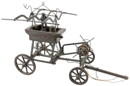 Antique “Nutmeg” Firefighter Model Wagon. Circa late 19th/e...