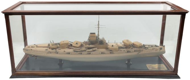 [SALESMAN’S SAMPLE / MODEL]. Proposed battleship for the Ar...