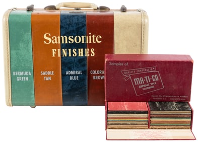 Salesman’s Samples of a Samsonite Case and Mastic Asbestos ...