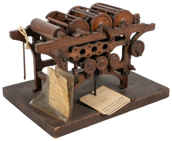 Cotton Combing Machine Patent Model. Rochester, NY: America...