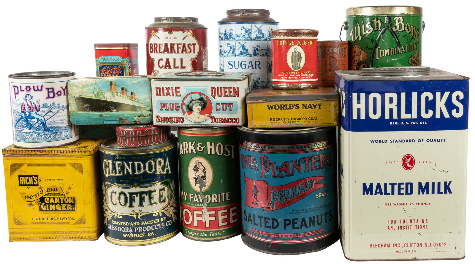 Lot of Advertising Tins. Includes 23 tins (and a few cardbo... (1 of 1)
