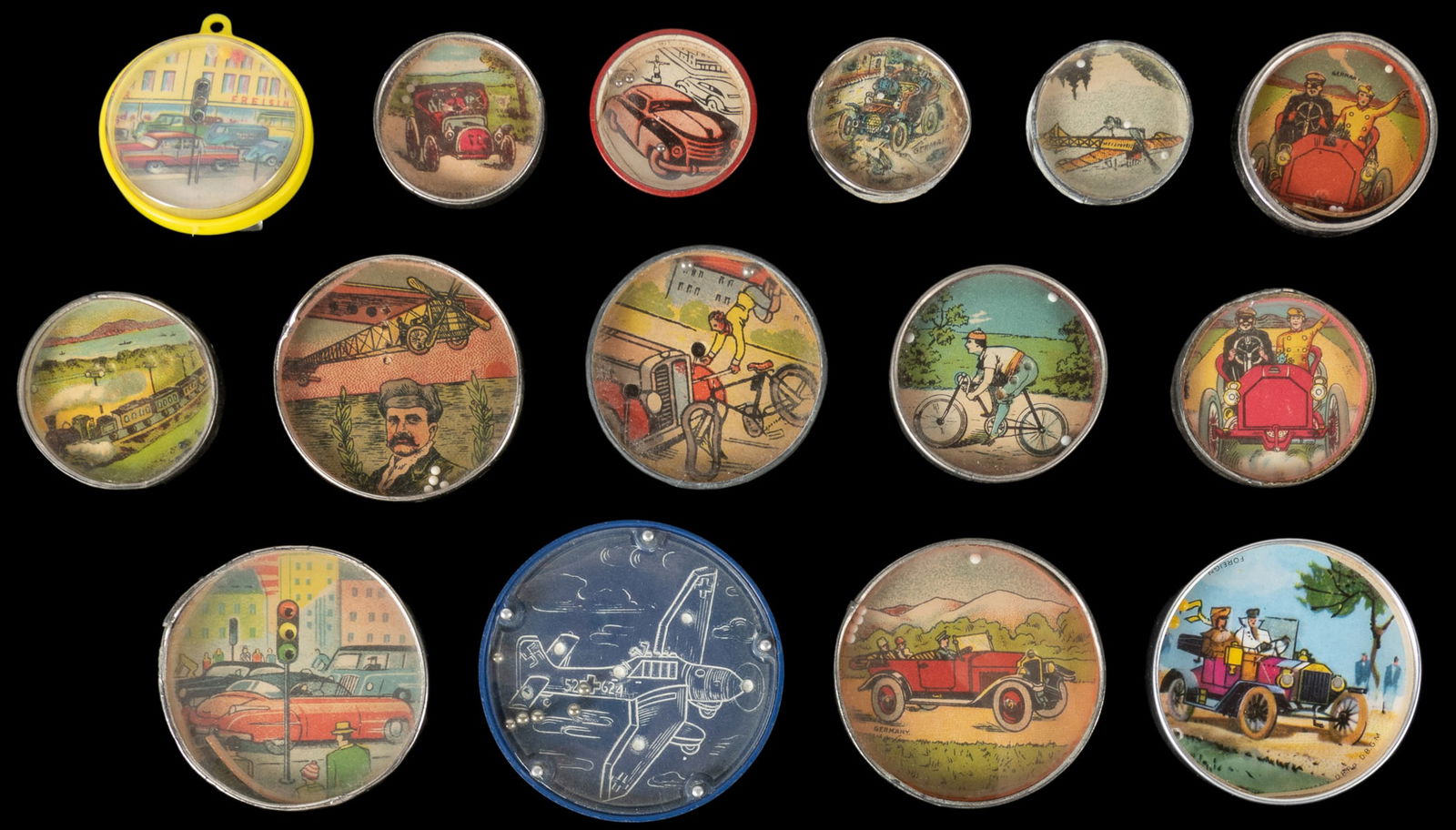 Group of 16 Dexterity Puzzles / Airplanes, Trains, Automobi... (1 of 2)