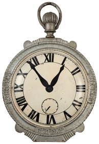 Cast Iron Watch Maker / Jeweler Hanging Sign. [Ca. 1900s-19...