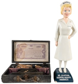 Assorted Medical Advertising Items. Includes Miss Curity pl...