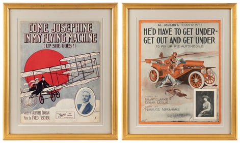 Transportation Themed Sheet Music. Includes: Come Josephine...