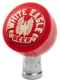 White Eagle Beer Tap Knob. Height approx. 3”. Clean conditi...