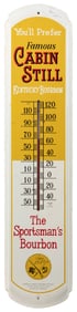 Cabin Still Kentucky Bourbon Tin Thermometer Sign. Louisvil...