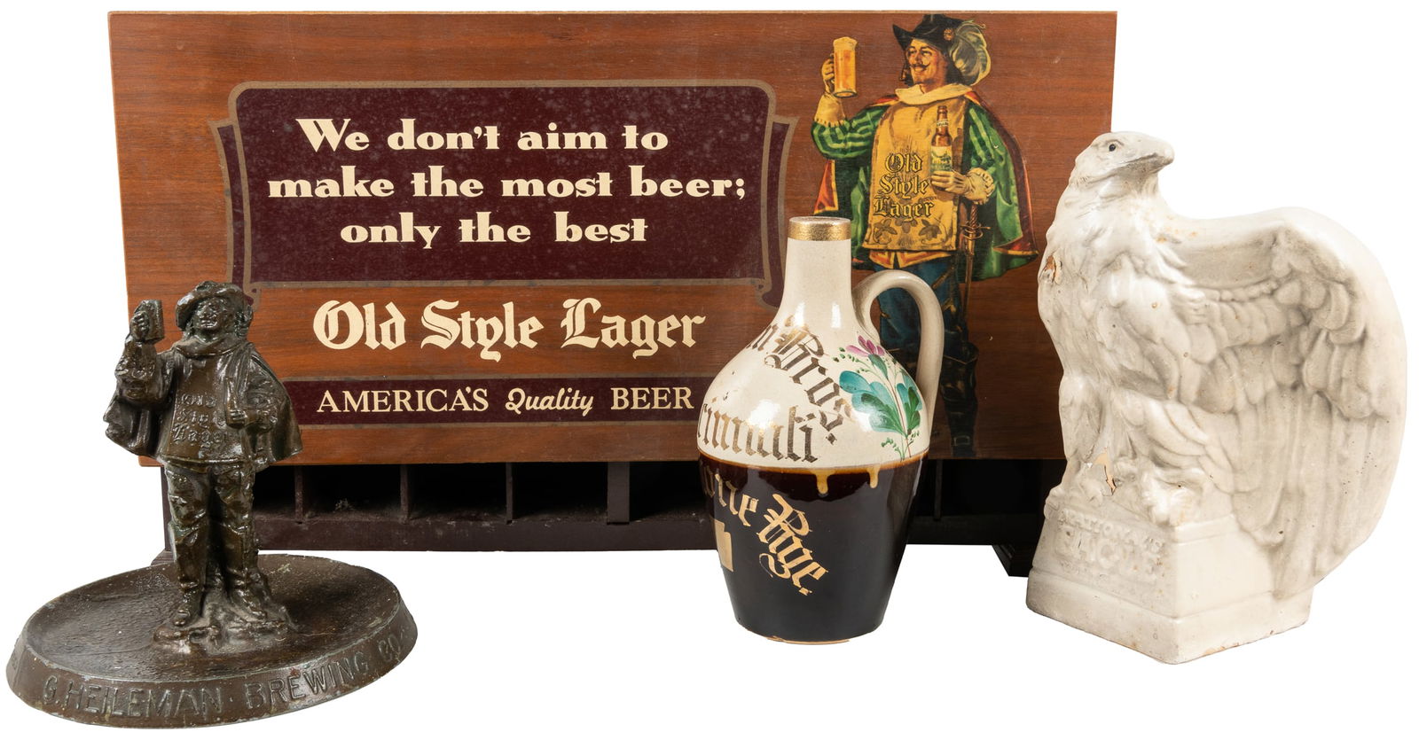 Group of 4 Liquor-Themed Dimensional Items. [V.p., ca. 20th... (1 of 1)