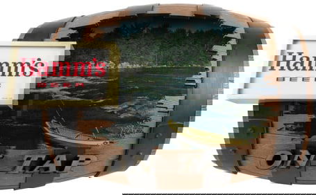 Hamm’s Beer / On Tap Illuminated Barrel Sign. Minneapolis: ...