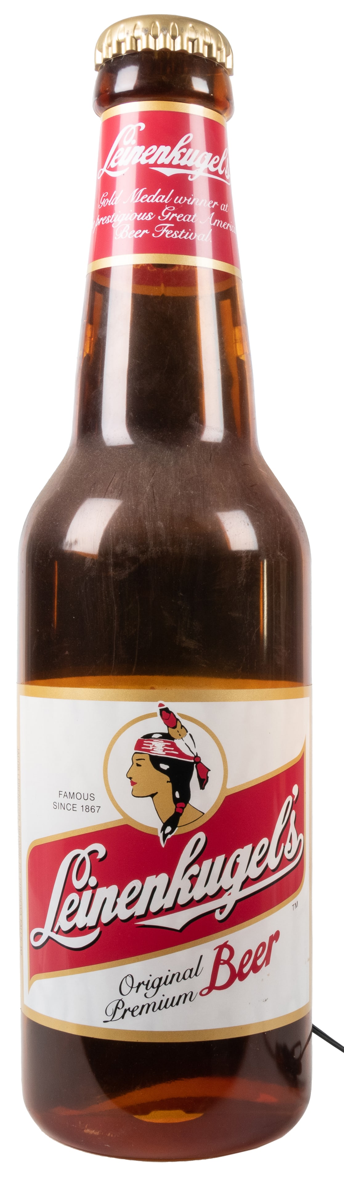 Leinenkugel’s Original Premium Beer Large Light-Up Bottle S... (1 of 2)