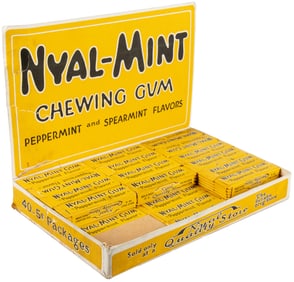 Nyal-Mint Chewing Gum in Original Box. Neaerly full box (33...