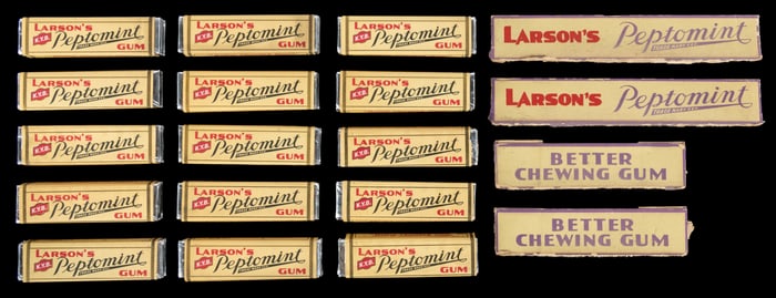 Larson’s Peppermint Chewing Gum Lot. Chicago: L.P. Larson J...