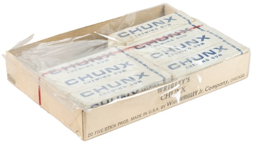 Wrigley’s Chunx Chewing Gum in Original Box. Chicago: Wm. W...