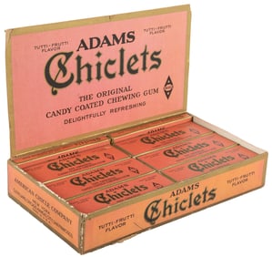 Adams Tutti Frutti Chiclets in Original Box. New York: Amer...