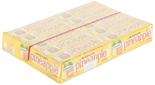 Adams Wild Cherry Gum. Full Box. Circa 1960s. Box of 20 fiv...