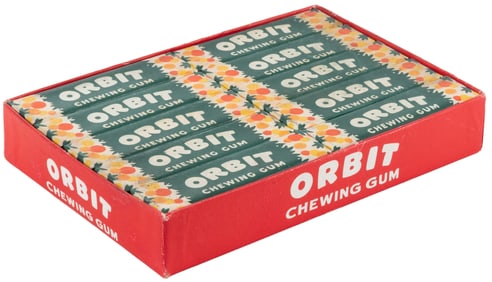Orbit Chewing Gum in Original Box. Chicago: Wm. Wrigley Jr....