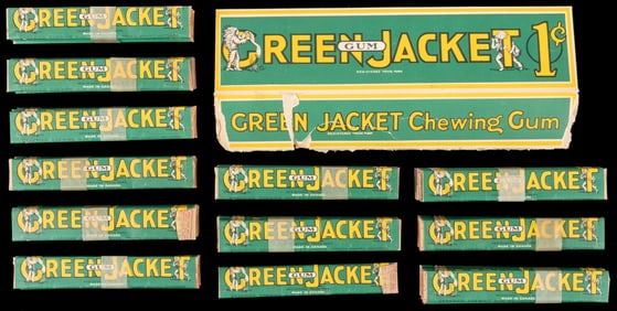 Green Jacket Chewing Gum Lot (81) With Partial Box. Toronto...