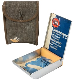 TWA Doublemint Chewing Gum Case. Circa 1940s. Chrome chewin...