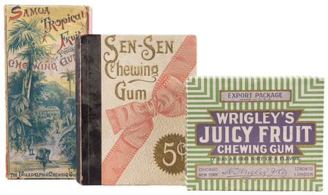 Group of Chewing Gum Display Boxes. Includes: Wrigley’s Jui...