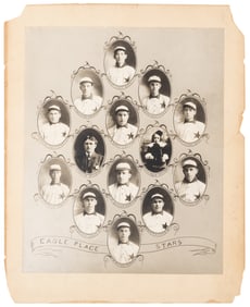 Early Canadian Baseball Composite Team Photograph. Large st...
