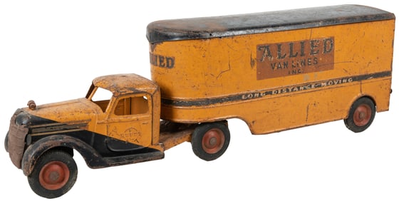 Buddy L Allied Van Lines Semi Truck. Unrestored with heavy ...