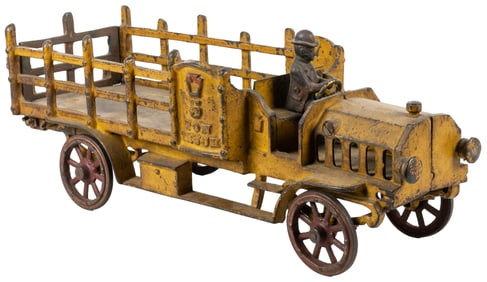 Hubley 5 Ton Cast Iron Truck. With fairly extensive losses ...