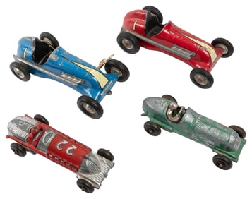 Four Race Car Toys including Cox and Hubley. Including: (2)...