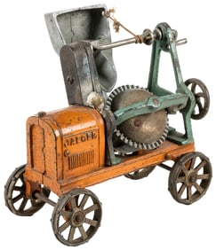 Cast Iron Jaeger Cement Mixer Toy. Cast iron and aluminum c...