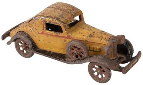 REO Cast Iron Coup Toy Car with Rumble Seat. Length 9”. Rus...