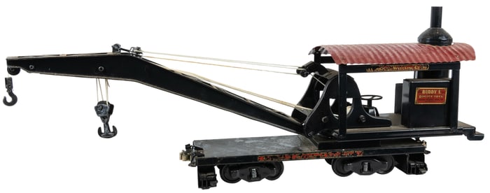 Buddy “L” Outdoor Railroad Locomotive Wrecking Crane Car. E...